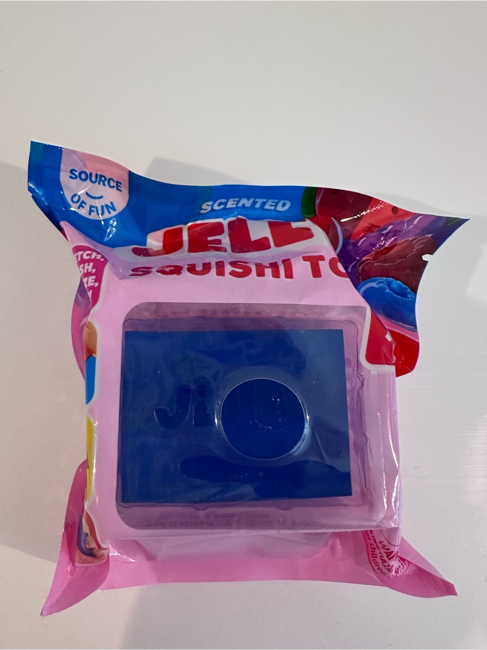 Jello Scented Blue Squishy Toy